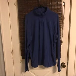 Lululemon  Mens Blue Long Sleeve Quarter Zip